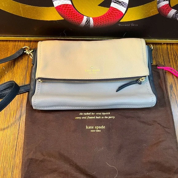 Kate Spade Cobble Hill Marsala Blue & Gray Crossbody Bag - Picture 2 of 9